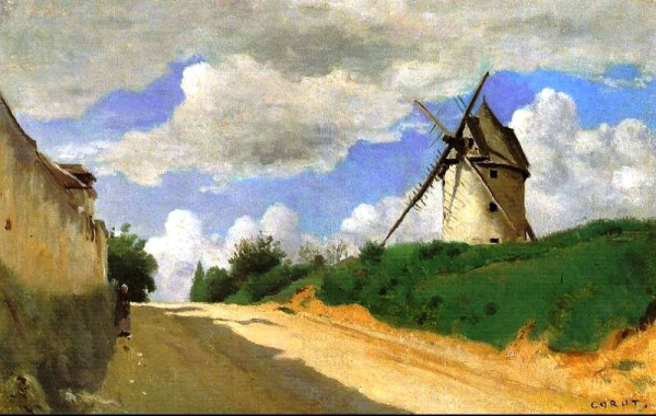 Windmill on the Cote de Picardie, near Versailles, 1835