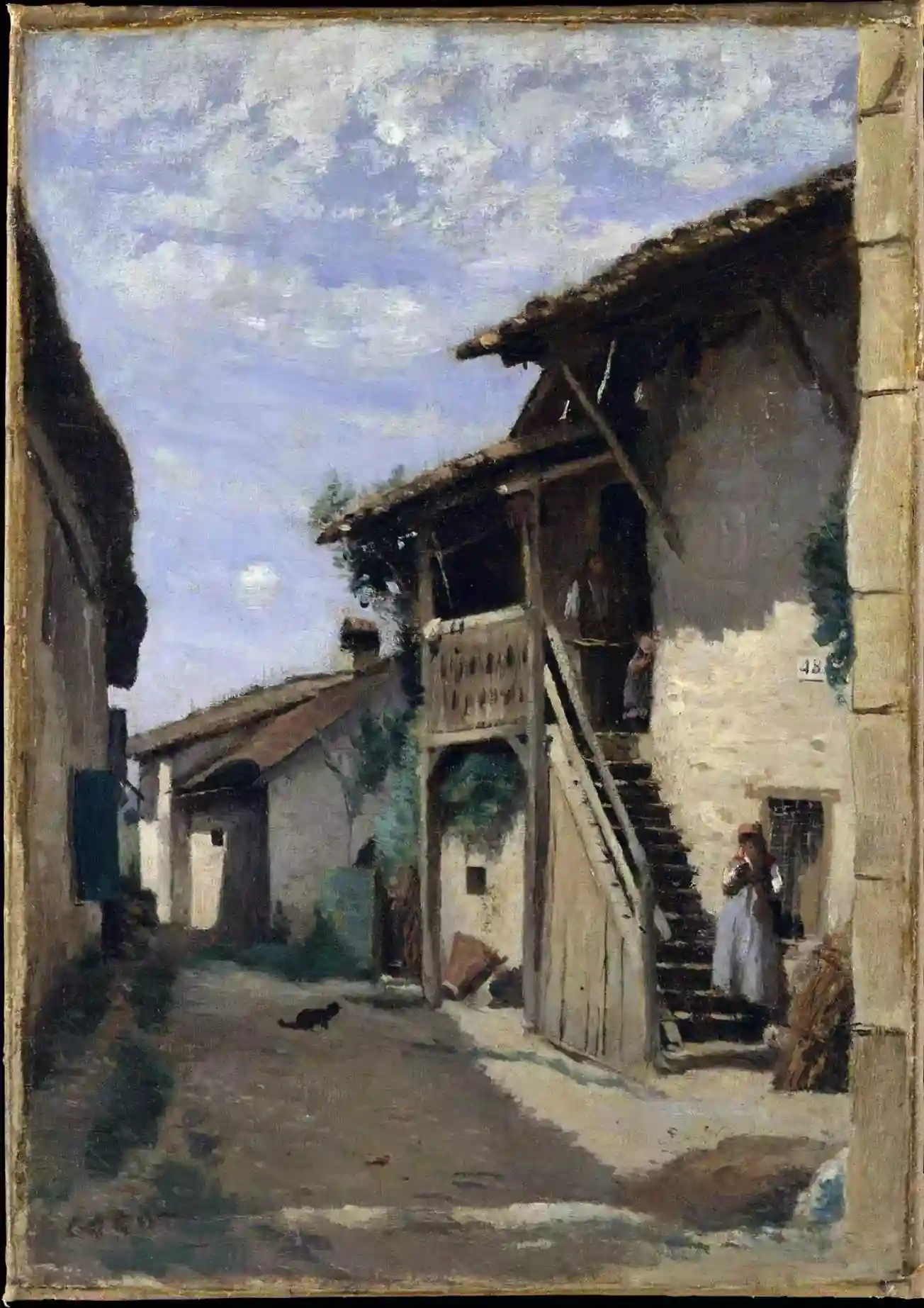 A Village Street:Dardagny, 1852-1857