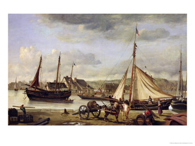 The Merchant's Quay at Rouen 1834